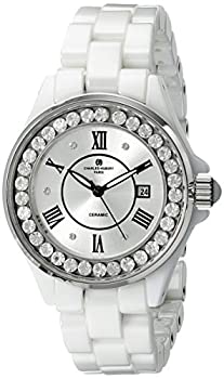 【中古】【輸入品・未使用】Ladies Charles Hubert Crystal Bezel White Ceramic Watch 【中古】【輸入品・未使用】Ladies Charles Hubert Crystal Bezel White Ceramic Watch