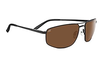 【中古】【輸入品・未使用】Serengeti Eyewear Sunglasses Modugno 8406 Satin Black Drivers Polarized Lens by Serengeti