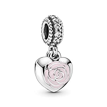 【中古】【輸入品・未使用】Pandora Jewelry 母と友だち 花 ダングル キュービックジルコニア チャーム スターリングシルバー