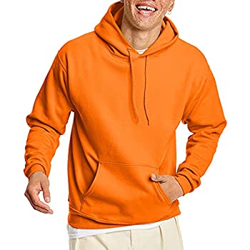 【中古】【輸入品・未使用】Hanes Men's Pullover EcoSmart Fleece Hooded Sweatshirt%カンマ% Safety Orange%カンマ% X Large