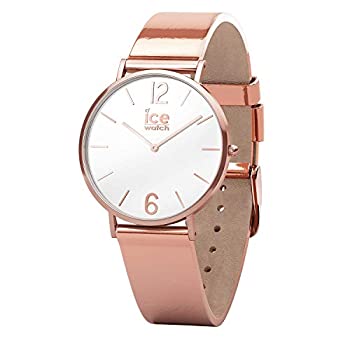 【中古】【輸入品・未使用】Ice-Watch Women's City Sparkling 015085 Rose-Gold Leather Quartz Fashion Watch