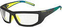 【中古】【輸入品・未使用】Bolle Playoff Anti Fogサングラス、ブラック/イエロー