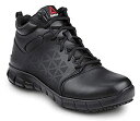 【中古】【輸入品・未使用】Reebok Men's Slip Resistant Soft Toe Mid Athletic Black