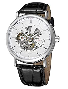 【中古】【輸入品・未使用】クラシックアナログデザインディスプレイゴールドケース 自動機械式スケル..