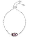 【中古】【輸入品・未使用】Kendra Scott Elainaチェーンブレスレット アメジスト ロジウムメッキ