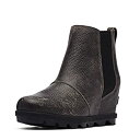 【中古】【輸入品・未使用】SOREL - レディース Joan of Arctic Wedge II チェルシー レザー スエード アンクルブーツ%カンマ% Q...