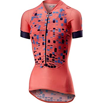 【中古】【輸入品・未使用】Castelli クライマーズ 半袖ジャージ - レディース サーモン L