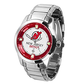【中古】【輸入品・未使用】Game Time NHL ニュージャージー・デビルズ メンズ タイタン腕時計 ホワイト ワンサイズ