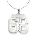 【中古】【輸入品・未使用】スターリングシルバー、ジャージーコレクション、ミディアムナンバー68ネックレス。