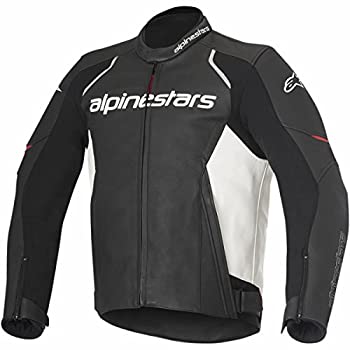 【中古】【輸入品・未使用】Alpinestars Devon メンズ ストリートバイクジャケット - ブラック/ホワイト / 50