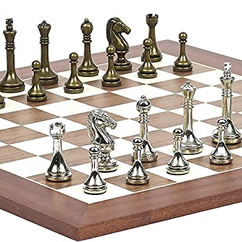 【中古】【輸入品・未使用】Astor Row StauntonメタルChessmen & Stuyvesant Streetチェスボードfrom Spain