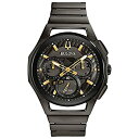 【中古】【輸入品・未使用】Bulova メンズ カーブブレスレット - 98A206 One Size グレー