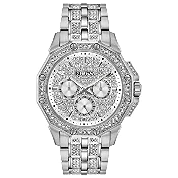 【中古】【輸入品・未使用】Bulova メンズ クリスタル - 96C134 One Size ステンレス 【中古】【輸入品・未使用】Bulova メンズ クリスタル - 96C134 One Size ステンレス