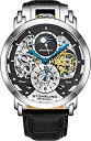 【中古】【輸入品・未使用】Stuhrling Orignal メンズ腕時計 自動巻き スケルトン メンズ レザー ラグジュアリー ドレスウォッチ 機械式腕時計 ステンレススチールケース 自 その1