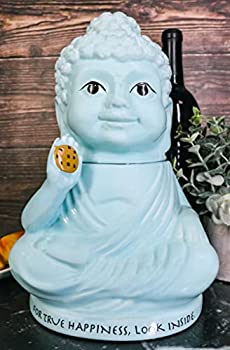 【中古】【輸入品・未使用】Ebros True %ダブルクォーテ%幸せ%ダブルクォーテ% Eastern enlightenment Medicine BuddhaセラミックCookie Jar 10.75?%ダブルクォーテ% Tall Collectibleホス