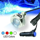 【中古】【輸入品・未使用】Tidal Wake Plug N' Play 水中 LED ボートドレインプラグライト 1/2インチねじ式排水溝付きボート用 配線不...