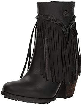 yÁzyAiEgpz[Harley-Davidson] Women's Retta Black or Tan 6-Inch Stacked Heel Booties%J}% D83985