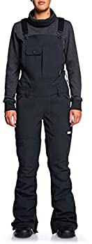 【中古】【輸入品・未使用】DC Collective Bib Snowboard Pants Womens Sz L Bio Wash Black