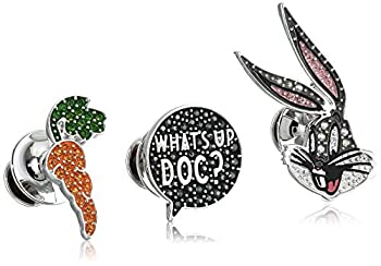 【中古】【輸入品・未使用】SWAROVSKI ルーニー・テューンズ タイピンセット One Size