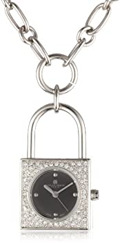 【中古】【輸入品・未使用】Charles-Hubert%カンマ% Paris Women's 6722-B Lock-Shape Swarovski Crystal Steel Pendant Watch 【中古】【輸入品・未使用】Charles-Hubert%カンマ% Paris Women's 6722-B Lock-Shape Swarovski Crystal Steel Pendant Watch