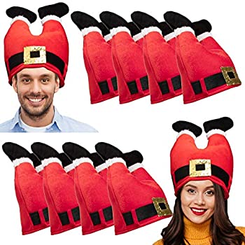 楽天スカイマーケットプラス【中古】【輸入品・未使用】Simply Genius 10パック クリスマスハット サンタレッグハットセット メンズ サンタハット レディース サンタハット サンタハット キッズ