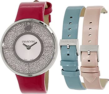 【中古】【輸入品・未使用】スワロフスキー クリスタルラインウォッチセット 交換可能なストラップ付き