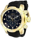 【中古】【輸入品・未使用】Invicta メンズ Venom ステンレススチール クォーツウォッチ シリコンストラップ付き ブラック 26 (モデル:29761)