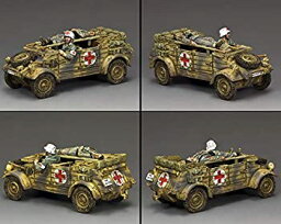 【中古】【輸入品・未使用】King & Country Toy Soldiers WW2 ドイツ軍 WH087 Kubelwagen 救急車 1:30スケール ミックスメディア