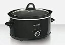 【中古】【輸入品 未使用】7-Quart Manual Slow Cooker カンマ Black カンマ Serves Over 9 People by Crock-Pot