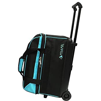 【中古】【輸入品・未使用】(Island Blue) - Pyramid Prime Double Roller Bowling Bag