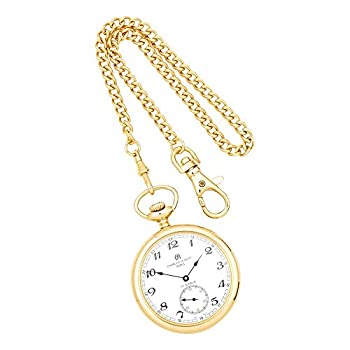 【中古】【輸入品・未使用】IPプレートステンレスOpen Face Pocket Watch by Charles Hubert Paris腕時計 フリーギフト...
