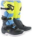 【中古】【輸入品 未使用】Alpinestars メンズ Tech 3 モトクロスブーツ カンマ クールグレー/イエローフルオ/シアン カンマ 13