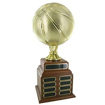 【中古】【輸入品・未使用】PerpetualファンタジーゴールドメタリックバスケットボールTrophy with 32?Nameプレート