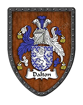【中古】【輸入品・未使用】Dalton Family 紋章 カスタム紋章 家族 古代 ヘリテージ 壁掛け メタル 壁 額 シールド - アメリカで手作り