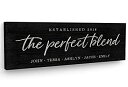 【中古】【輸入品・未使用】完璧なブレンドのサイン 家族や結婚式のギフトに 20 x 60 inch