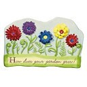 【中古】【輸入品・未使用】Grasslands Road セラミック How Does Your Garden Grow 壁飾り板 10インチ ギフトボックス入り