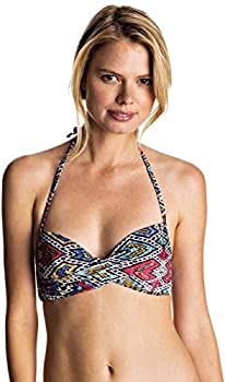 【中古】【輸入品・未使用】Roxy Women&#39;s Poetic Mexic&#39; Wrap Halter Bikini Top