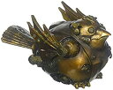 【中古】【輸入品・未使用】デザイントスカーノ鳥のsteampunk-iness Armor Clad Statue by artist Liamマンチェスター、ゴールド