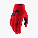 【中古】【輸入品・未使用】100% RIDECAMP モトクロス&マウンテンバイクグローブ - MTB & MX レーシング保護ギア (L - レッド)