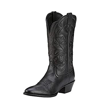 楽天スカイマーケットプラス【中古】【輸入品・未使用】Ariat ヘリテージ ラウンドトゥ ウエスタンブーツ - レディース レザー カウガールブーツ US サイズ: 7 カラー: ブラック