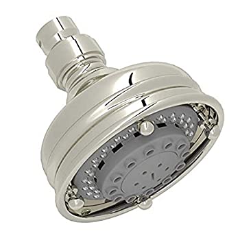 【中古】【輸入品・未使用】Rohl 1085/8PN 4-Inch Three Function Diameter Santena Five Jet Shower Rose Showerhead%カンマ% Polishe..