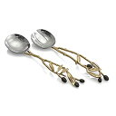【中古】【輸入品・未使用】Michael Aram Olive Branch Serving Set%カンマ% Gold