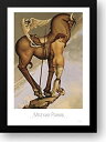 【中古】【輸入品・未使用】Athena 28?x 38?Framedアートプリントby Parkes、マイケル・
