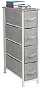 【中古】【輸入品・未使用】Sorbus 狭いドレッサータワー 引き出し4つ付き - 垂直収納 寝室 バスルーム 洗濯 クローゼットなどに スチールフレーム ウッドトップ 簡単に引っ(3)