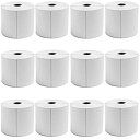 【中古】【輸入品・未使用】9527製品 12ロール 4x6 ブランクダイレクトサーマル配送ラベル ゼブラ2844 ZP-450 ZP-500 ZP-505%カン...