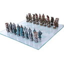 【中古】【輸入品・未使用】King Arthur Legend Chess Set With Glass Board