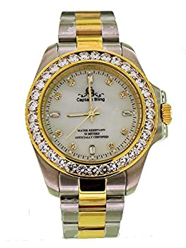 【中古】【輸入品・未使用】Captain Bling フルステンレススチール腕時計 アイスアウトベゼル - 純正CZ-防水 ボックス#17 【中古】【輸入品・未使用】Captain Bling フルステンレススチール腕時計 アイスアウトベゼル - 純正CZ-防水 ボックス#17