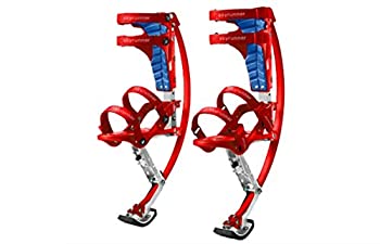 【中古】【輸入品・未使用】Iconiciris キッズ/キッズ ユース カンガルーシューズ ジャンピング スティルトフィットネスエクササイズ (66-110ポンド/30-50kg)(赤)