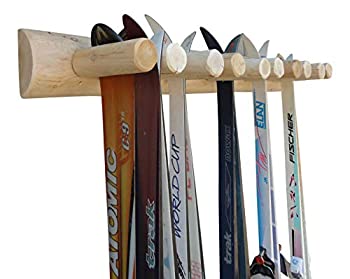 【中古】【輸入品・未使用】10 Place 壁掛けスキーラック 未仕上げ