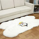 【中古】【輸入品 未使用】(4 1.8m カンマ White) - Faux Sheepskin Fur Nursery Rug カンマ Shaggy Area Rugs Couch Chair Cover Seat Pad Bedroom Fluffy Carpet カンマ 1.2m x